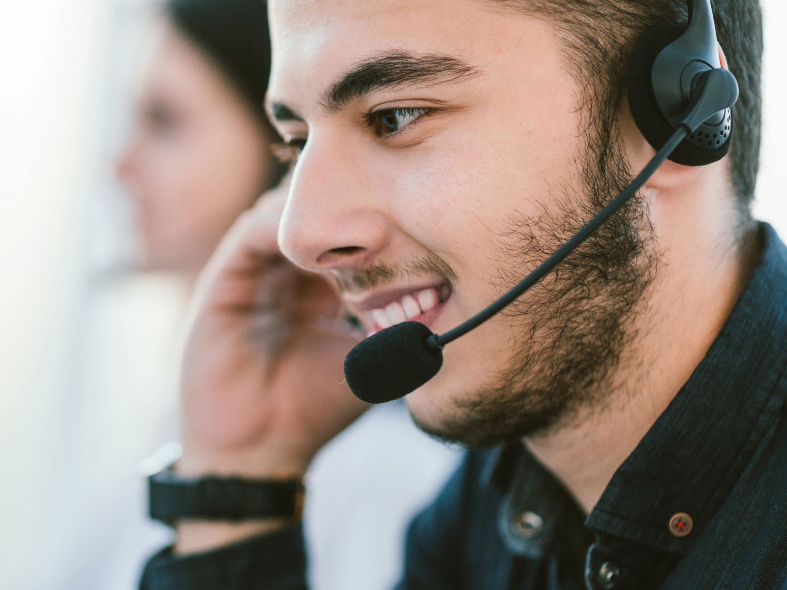 Advicelink-Cymru-image-man-with-digital-headset Employment & Discrimination Adviser
